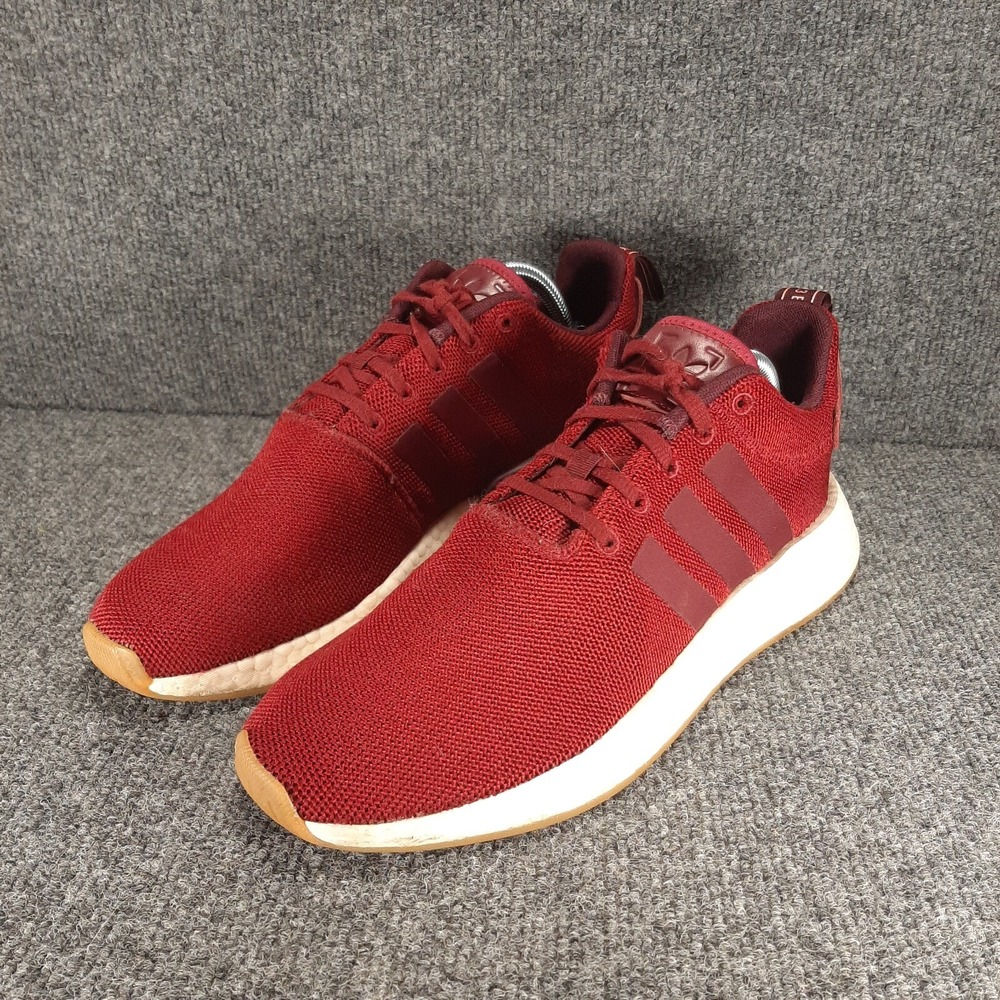 Adidas Men Size 9.5 Red Burgundy Sneakers Gym Athletic Shoes SHW 675001